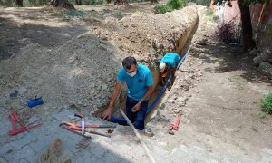 Alifakı’da yeni yerleşim alanına altyapı hattı döşendi