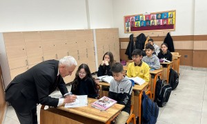 Yalçınkaya haftaya Atatürk Ortaokulu’nda başladı